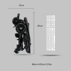 Kinderwagen mit hoher Landschaft – mit einem Klick zusammenklappbar