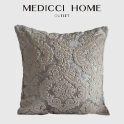 Kissenbezüge aus barockem Damast-Samt – 45 x 45 cm, dekorative Kissen