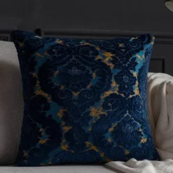 Kissenbezüge aus barockem Damast-Samt – 45 x 45 cm, dekorative Kissen