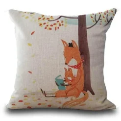 Kissenbezüge mit Fuchsmuster - Dekorative Kissenbezüge