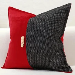 Kissenbezüge mit Stickerei, 50 x 50 cm, dekorative Kissenbezüge für Zuhause und Hotel