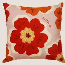 Kissenbezug mit Blumenmuster - Dekorativer Kissenbezug