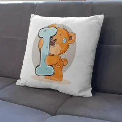 Kissenbezug mit Cartoon-Bär – entzückender Tier-Kissenbezug für Kinderzimmer-Dekoration