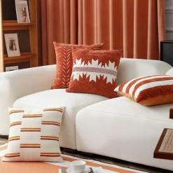 Kissenbezug mit geometrischem Muster - Dekoratives Kissen