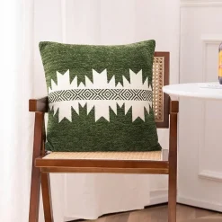 Kissenbezug mit geometrischem Muster - Dekoratives Kissen