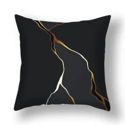 Kissenbezug mit Ginkgoblättern – moderner nordischer Kissenbezug, 45 x 45 cm