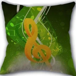 Kissenbezug mit Musiknoten – Dekorativer Kissenbezug