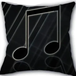 Kissenbezug mit Musiknoten – Dekorativer Kissenbezug