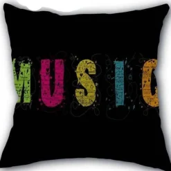 Kissenbezug mit Musiknoten – Dekorativer Kissenbezug