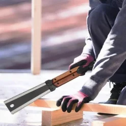 Klappbare Handsäge – vielseitiges Tischlerwerkzeug mit zwei Schneiden für präzise Schnitte