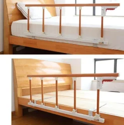 Klappbarer Handlauf am Bett – Stützgeländer für die Altenpflege