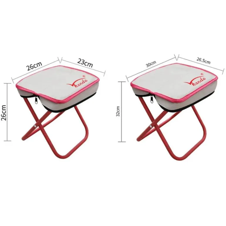 Klappbarer Hocker aus Edelstahl – leichtes, platzsparendes Design