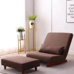 Klappbarer japanischer Bodensofa-Sessel – stilvolle Einzelsitzgelegenheit
