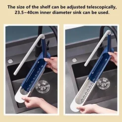 Klappbares Abtropfgestell für die Küchenspüle – platzsparender 2-in-1-Organizer