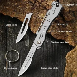 Klappbares Campingmesser - Outdoor-Werkzeug aus Edelstahl