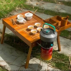 Klappbares tragbares Campingtisch-Set – Reisetisch mit Stühlen