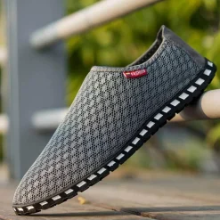 Klassische atmungsaktive Strickschuhe für Herren – bequeme Freizeitschuhe