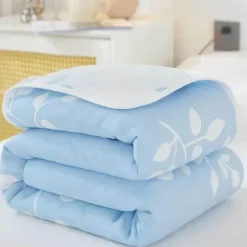 Klassische Baumwolldecke – Sechslagige dünne Gazedecke für Betten und Sofas