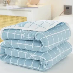 Klassische Baumwolldecke – Sechslagige dünne Gazedecke für Betten und Sofas