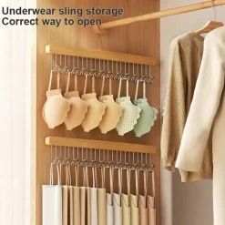 Kleiderbügel aus Holz – Ausziehbare Kleiderstange mit 8/12 Haken