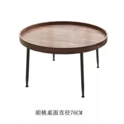 Kleiner runder Couchtisch – Minimalistisches nordisches Design für moderne Wohnungen
