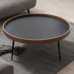 Kleiner runder Couchtisch – Minimalistisches nordisches Design für moderne Wohnungen