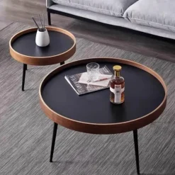 Kleiner runder Couchtisch – Minimalistisches nordisches Design für moderne Wohnungen