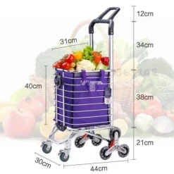 Kletter-Einkaufswagen mit Rädern – leicht zu tragender Einkaufswagen