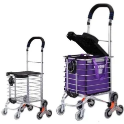 Kletter-Einkaufswagen mit Rädern – leicht zu tragender Einkaufswagen