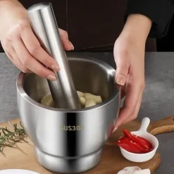 Knoblauch-Mahlschüssel – Müheloses Edelstahlwerkzeug
