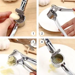 Knoblauchpresse, Multifunktions-Küchenwerkzeug zum Zerkleinern und Zerstampfen von Knoblauch