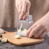 Knoblauchschneider - Manuelles Küchenzerkleinerer-Werkzeug aus Edelstahl