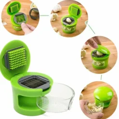 Knoblauchschneider - Mini-Handpresse-Zerkleinerer
