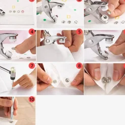 Knopf-Druckknopf-Set – Nähwerkzeug-Grundausstattung