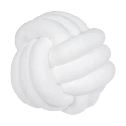 Knotenball-Plüschkissen - Gemütliches Dekokissen