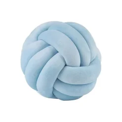 Knotenball-Plüschkissen - Gemütliches Dekokissen