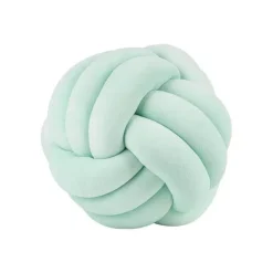 Knotenball-Plüschkissen - Gemütliches Dekokissen