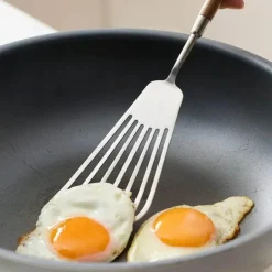 Kochset aus Edelstahl – Utensilien und Tortenheber mit Pfirsichgriff