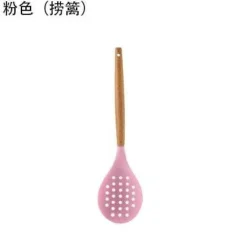 Kochutensilien-Set aus Silikon – Küchenutensilien in Lebensmittelqualität mit Holzgriff