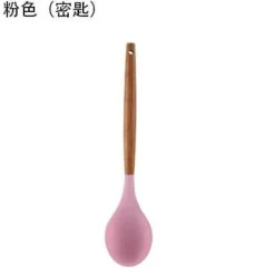 Kochutensilien-Set aus Silikon – Küchenutensilien in Lebensmittelqualität mit Holzgriff