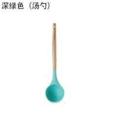 Kochutensilien-Set aus Silikon – Küchenutensilien in Lebensmittelqualität mit Holzgriff