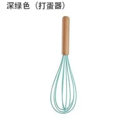 Kochutensilien-Set aus Silikon – Küchenutensilien in Lebensmittelqualität mit Holzgriff