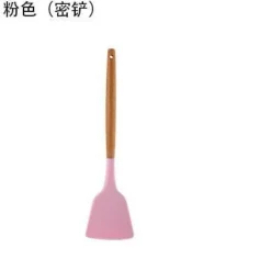 Kochutensilien-Set aus Silikon – Küchenutensilien in Lebensmittelqualität mit Holzgriff