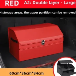 Kofferraum-Organizer aus Leder – Aufbewahrungsbox mit großem Fassungsvermögen