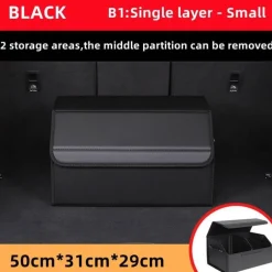 Kofferraum-Organizer aus Leder – Aufbewahrungsbox mit großem Fassungsvermögen