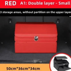 Kofferraum-Organizer aus Leder – Aufbewahrungsbox mit großem Fassungsvermögen