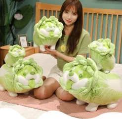 Kohl-Hundekissen - Süßes Plüsch-Gemüse-Haustierspielzeug