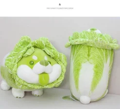 Kohl-Hundekissen - Süßes Plüsch-Gemüse-Haustierspielzeug