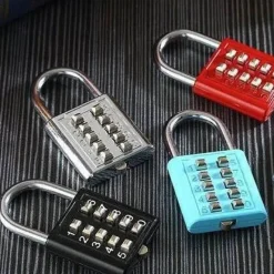 Kombinationsschloss mit Druckknopf – schlüsselloses Sicherheitsschloss