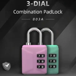 Kombinationsschloss mit Druckknopf – schlüsselloses Sicherheitsschloss